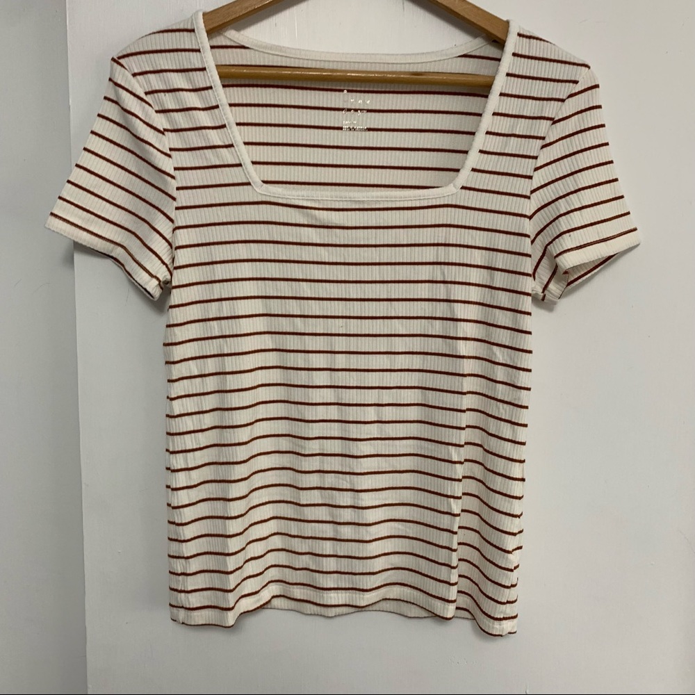 A New Day square neck ribbed tee shirt